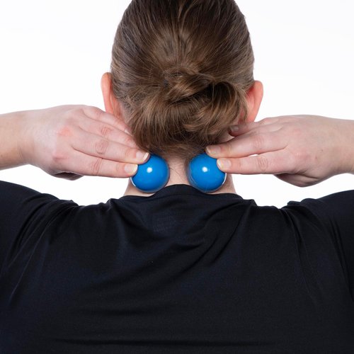 OPTP Mini Balls - Vinyl Air-Filled Self-Massage Ball Set (2 Piece) for Hand and Foot Therapy- Small Therapy Balls for Improved Strength, Fine Motor Skill Development, and Soft Tissue Mobilization