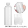 Root Comb Applicator Bottle, 160ml Hair Dye Bottle with Graduated Scale, Profssional Brush Applicator Comb Hairdressing Coloring Styling Tool (White)