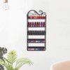 ERYTLLY Organizer Wall Mounted Rack, Holder ,Stand, Rectangle Storage Organizer, Salon Nail Polish Shelf Organizer (Black- 1 Pack)