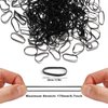 1000 PCS Hair Bands, Elastic Hair Band, Mini Hair Rubbers Ties with 2 PCS Topsy Tail Hair Tools for Girls Ponytail Hair Accessories, Soft Elastic Bands Non-Slip Small Hair Ties Black.