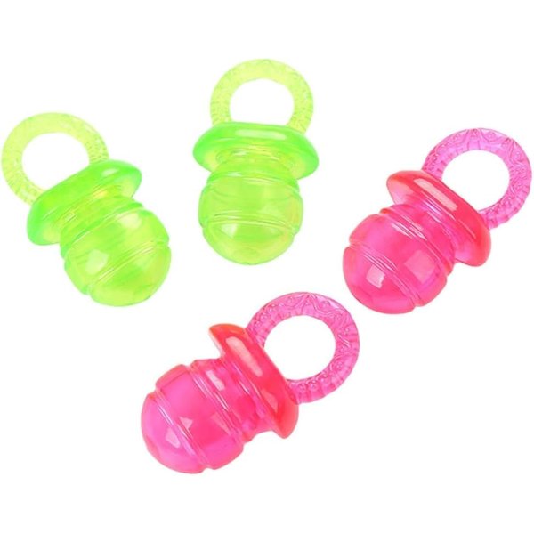 Pet Toys,2Pcs Dog Toy TPR Pacifier Grinding Bite-Resistant Molar Squeak Scratch Chew Toy Teeth Cleaning Interactive Training Play Toy Reducing Pressure Pet Supplies Green Chew Toys Puppy Pacifier
