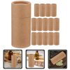 GLEAVI Empty Kraft Paper Jar Tube 15Pcs Round Paperboard 30ml Essential Oil Bottle Packaging Box Cardboard Deodorant Containers Brown Lipstick Boxes