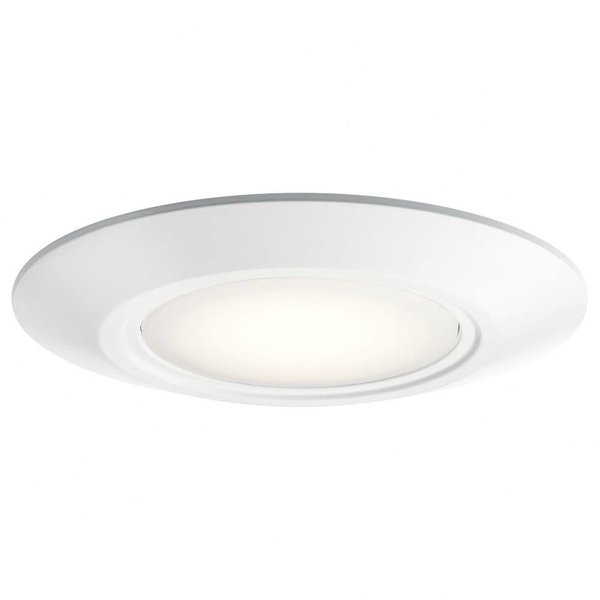 Kichler Horizon 6.5" 3000K LED Downlight with Polycarbonate White Diffuser in White Finish