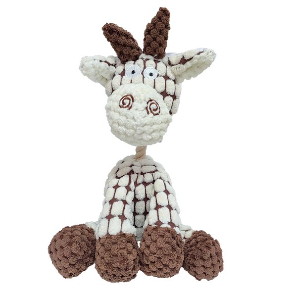 LWBMG Plush Dog Toy, Squeaky Sheep, Cute Stuffed Animal Toy for Small Medium Dogs, Teething Chew Toy for Puppy, Interactive Playmate, Reduces Anxiety, Durable