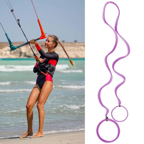 1 Pack Purple Hair Bands for Women's Hair, Elastic Hair Ties No Damage for Girl Spiral Ponytail Holders Pony Tails Wrap Hair Tie for Water Wind Swimming Diving Motorcycle Rides Skiing Surfing