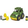 MEGA BLOKS John Deere Toddler Building Blocks Toy Set, Lil’ Tractor with 6 Pieces and Storage, 1 Figure, Green , Ages 1+ Years