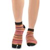 TeeHee Flip Flop Big Toe Cotton Socks 3-Pairs Pack (Mini Stripe)