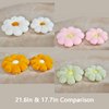 Ailive 17.7In Cute White Daisy Flower Shaped Kids Throw Pillow Flower Throw Pillow Floor Pillow Cushion Sunflower Pillow Decorative Pillow for Kids Teens Tweens Girls.