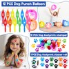 75PCS Dog Paw Party Favors Dog Paw Print Party Supplies Puppy Patrol Theme Pack Include Slap Bracelets、Paw Print Bubble Wands、Paw Stampers 、Punch Balloons、DIY Acrylic Keychain、Sticker、Goodie Bags