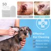 ARCA PET - Dog Ear Cleaner Wipes - Cleanser for Dogs - Ear Itching, Dissolves Wax, Dirt & Odor with Coconut Oil & Aloe Vera (50 Finger Wipes)