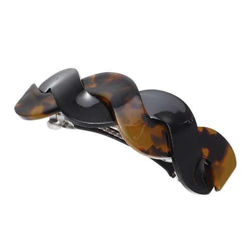 VOCOSTE Hair Barrettes for Women, Hair Barrettes for Thick Hair, Elegant French Barrettes Retro Hair Accessories for Women, Brown Black