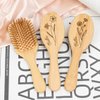 Generic Personalized Bamboo Brushes for Women Custom Name Hair Brush Bridesmaid Hairbrush Detangling Brush For Curly Hair Thick Hair Birthday Gift for Wife Mom Grandma Friends Sister Her