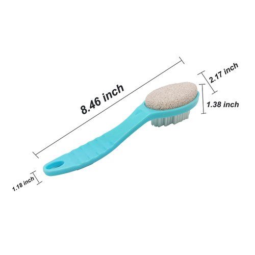 WAFJAMF Foot Stone Brush Exfoliating Brush Shower Foot Srubber with Pumice(1 PCS Blue）