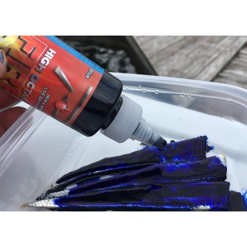 PAUTZKE'S High Octane Fire Dye, Blue Color - UV-Enhanced Bait Dye, Fishing Lure Dye for Live Bait, Suitable in Fresh or Saltwater, Great Fishing Lure Paint, Effective Minnow Dye, 4 Oz