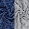 BlueSnail Soft and Strechy Minky Bassinet Fitted Sheet, Cradle Sheets for Bassinet Pad/Mattress 2pk (Bassinet, Navy+Gray)