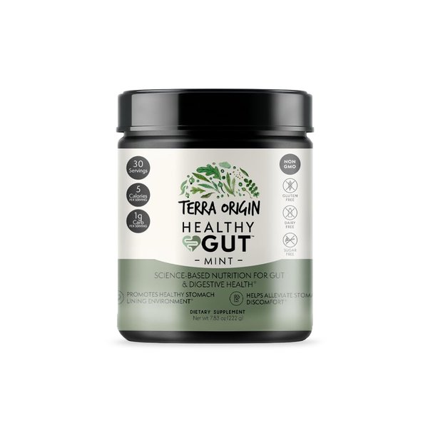 Healthy Gut Mint Flavor |30-Servings with L-Glutamine, Zinc, Glucosamine, Slippery Elm Bark, Marshmallow Root and more!
