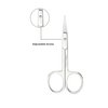 Melwey Eyebrow Scissors & Small Cuticle Scissors, Curved Blade Manicure TSA Scissors. Stainless-Steel Scissors for Eyelashes, Facial Hair, Pubic, Men Moustache & Beard.