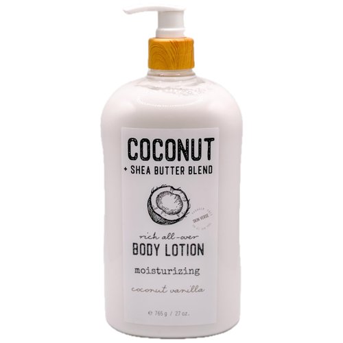 COCONUT + SHEA BUTTER BLEND rich all-over BODY LOTION moisturizing coconut vanilla 27 oz