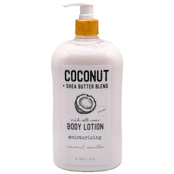 COCONUT + SHEA BUTTER BLEND rich all-over BODY LOTION moisturizing coconut vanilla 27 oz