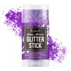 Brzeaf Waterproof Purple Glitter Stick, Shimmery & Long Lasting, Chunky Glitter for Face/Body/Hair/Eyes, Singer Concert Music Rave Festival, Glitter Stick Makeup & Face Glitter Gel for Women Men