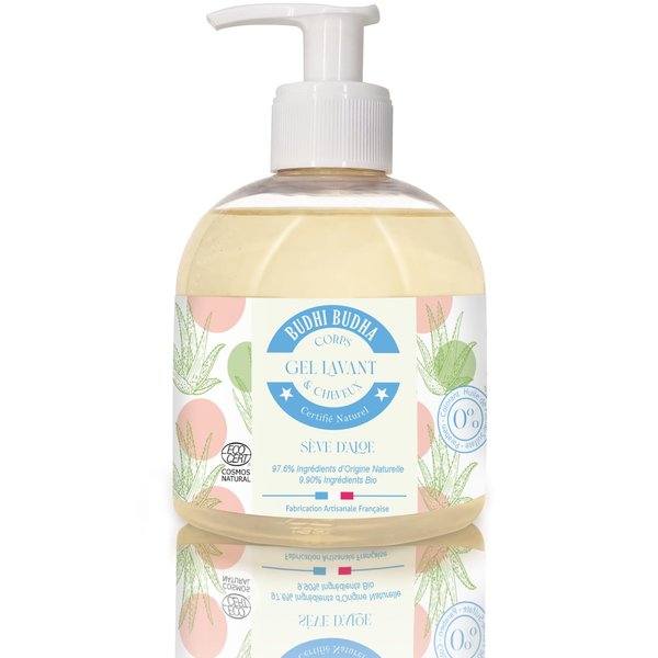 Budhi Budha 3-in-1 Natural Kids Body Wash, Shampoo, Hand Wash ECOCERT Natural Body Wash - Kids Body Wash, Women's Shower Gel - Kids Shampoo, Kids Bubble Bath, Liquid Hand Soap, Made in France