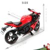 Risopen 1/12 SUZUK1000R Motorcycle Model Toy Mini Alloy Metal Diecast Motorcycle Model Red Motorcycle Model Toy Sport Motorcycle Racing Model Collection Gift for Men Kid Boy