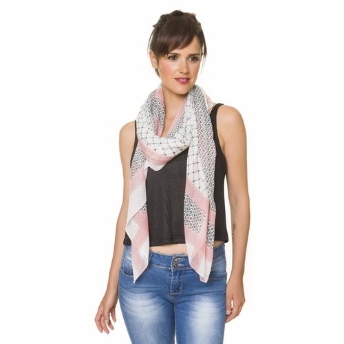 MELIFLUOS DESIGNED IN SPAIN Scarf for Women Lightweight Geometric Fashion Spring Summer Fall Scarves Shawl Wraps (F010-15)