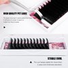 Eyelash Extension 0.07 C Curl 15mm 12 Rows Easy Fan Volume Lashes 2D-10D Volume Lash Extensions Self Fanning Lashes Extension Professional For Salon By MASSCAKU(15mm 14-15-16)