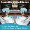 BeeVines Gel Eye Mask, 2 Pack Cooling Ice Sleeping Masks for Puffy Eyes for Men & Women, Cold & Warm Sleep Compress for Post Surgery, Puffiness, Allergies, Sinuses & Migraines (Blue & Purple)