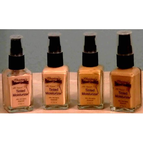 Tinted Moisturizer All Natural Herbal Liquid Foundation - 1oz. Dark Neutral