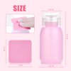 NXJ INFILILA 1080PCS Lint Free Nail Wipes Kit - Pink Gel Nail Polish Remover Set With 1PCS Acetone Pump Dispenser Bottle 200ml(6.8oz) for Professional Soak Off Gel Nail Polish Nail Remover