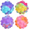 Pop Fidget Toys Its Ball Toy 4 PCS 3D Stress Balls It Pop Fidgets Pack Party Favors for Kids Toys Autism Sensory Toys Bulk Squeeze Toys Toddler Toys for Boys Adult Stress Relief Easter Basket Stuffers