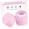 Beaupretty Eyelash Glue Jar Sealed Eyelash Storage Box Cosmetic Storage Tank Extension Supplies for Lash (Pink)