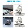 RACOONA Led Light Bar Mounting Brackets,Car Accessories Hood Mount Light Brackets,Universal Adjustable Pillar Hood Bracket Kit,Led Work Light Holder Bracket Clamp Holder for Off Road Jeep Truck SUV