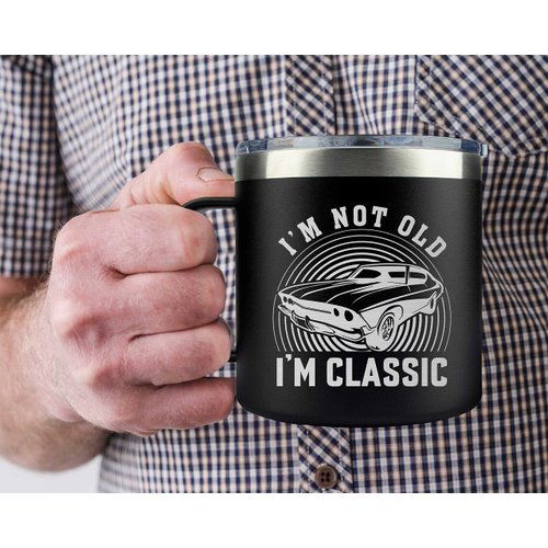 MINIVINE Father's Day Gifts - Gifts for Dad - Birthday Gifts for Men - Dad Gifts - Grandpa Gifts - Men Gifts - Dad Birthday Gifts - Christmas Gifts for Grandpa - Coffee Mug, 14oz, Black