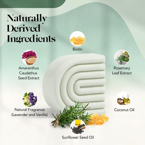 Kitsch Rosemary & Biotin Natural Hair Conditioner Bar, Organic, Vegan, Volumizing, Hydrating & Cleansing Conditioner for Curly or Straight Hair, Plastic, Paraben & Sulfate Free, Eco Friendly, 2.7 oz