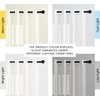 NICETOWN White Sheer Linen Curtains for Living Room 84 inch Length 2 Panels Set, Grommet Semitransparent Balance Privacy & Light Vertical Flax Sheer Drapes for Bedroom, W52 x L84