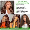 Chocolate Brown Body Wave Lace Front Wigs Human Hair 13x4 HD Lace Frontal Wigs Pre Plucked with Baby Hair 180% Density Light Brown Wigs Brazilian Virgin Human Hair Lace Front Wigs for Women 24 Inch