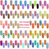 SONGJIE Nail Vinyls Stencils Nails Stickers Set, 96 Designs 288 Pcs Sheets Cute Easy Nail Art Decal Stickers Stencils Hollow Nail Polish Stencil Stickers