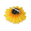 6Pcs 3.9 Lady Girls Sunflower Hair Alligator Clips Hairpin Hair Clamp Hair Styling Accessories for Party Beach Vacation Wedding Bridal Barrettes (Yellow)