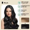Bupposes Natural Black Hair Color Shampoo for Dark Hair, Hair Dye Shampoo Instant 3 in 1, Hair Dye Shampoo, Hair Instant Dye Shampoo for Men & Women (200cml/black)