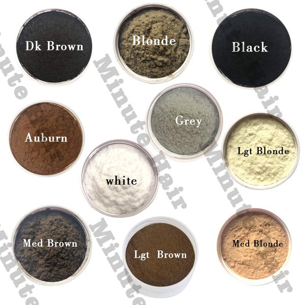 Biggie Sized 57 Gram Bottle Full Of Minute Hair Fibers. Hi Grade Hair Building Fibers. Gargantuan Amount of BLACK Fibers Inside A Compact Size Refillable Bottle. Choose Your Color.