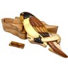 Parrot Wooden Puzzle Box, All-Natural Intarsia Wood Art - Handcrafted with Secret Compartment