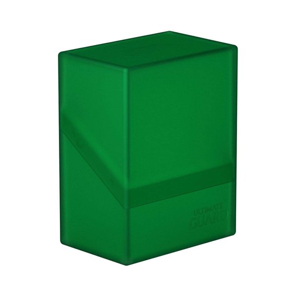 Ultimate Guard Boulder 60+, Deck Case for 60 Double-Sleeved TCG Cards, Emerald, Secure & Durable Storage for Trading Card Games, Soft-Touch Finish