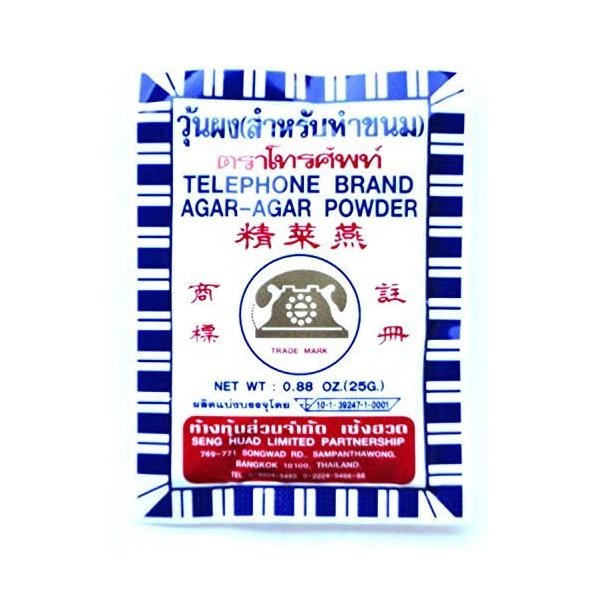 Telephone Brand Agar Agar Powder 25 g.x2 Pack