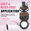 ZENTANMEI Root Touch Up Hairline Powder for Women & Men, Gray Hair Cover Up, Hairline Shadow Powder Waterproof & Windproof, 0.14 oz Root Cover Up Powder for Thinning Hair (Brown)