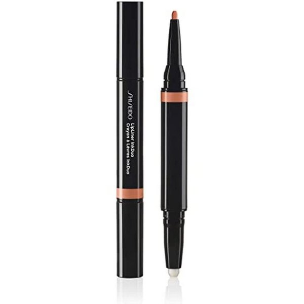 Shiseido LipLiner InkDuo (Prime + Line), Bare 01 - Primes & Shades Lips for Long-Lasting, 8-Hour Wear - Minimizes the Look of Fine Lines & Unevenness - Non-Drying Formula