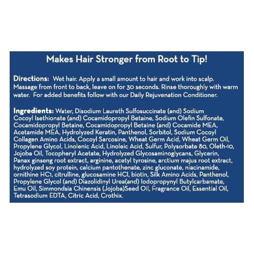 Daily Rejuvenation Shampoo: Hair Growth Shampoo with Omega 3