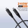 Tek Styz PRO USB4 USBC/PD 8K 240Watt Power Data Cable Compatible with Asus ProArt Display PA328CGV Plus 40Gbps Thunderbolt 4 Super Hi-Speed Safe Certified Charging and Data Transfers! (5Ft/1.5M)