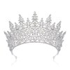 SWEETV Tiara Crown for Women, Wedding Tiara for Bride, Crystal Princess Headpiece, Girls Quinceanera Prom Pageant Crown Diadem, Silver